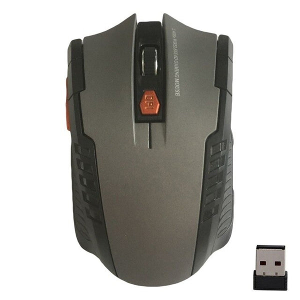 Souris de jeu optique sans fil 2.4GHz souris pour ordinateur portable PC noi r accessoires informatiques de haute qualité