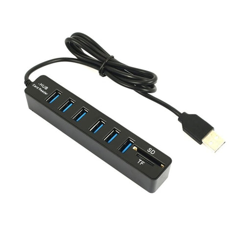 Mini USB Hub 3.0 Multi USB 3.0 Hub USB Splitter 3 Port Hub With TF SD Card Reader 6 Port 2.0 Hab Adapter For PC Accessories