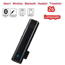 Wireless Bluetooth 4.1 Translator Stereo Sports Earphone 26 Languages Real Time Translation Smart Voice Translation Headset