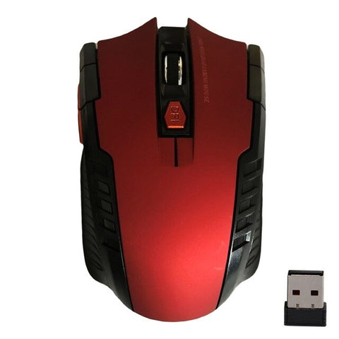 Souris de jeu optique sans fil 2.4GHz souris pour ordinateur portable PC noi r accessoires informatiques de haute qualité