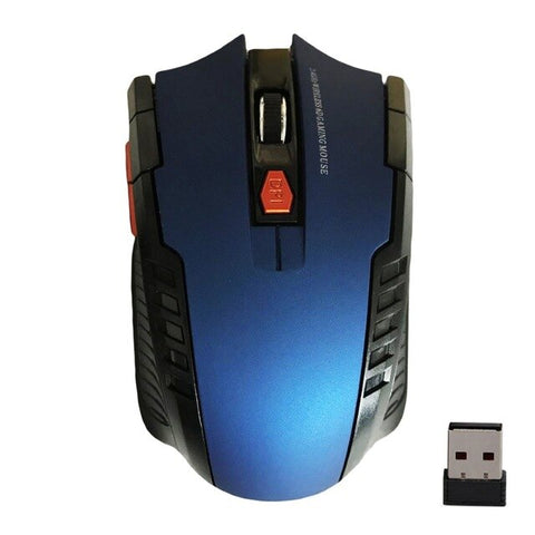 Souris de jeu optique sans fil 2.4GHz souris pour ordinateur portable PC noi r accessoires informatiques de haute qualité