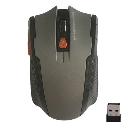 Souris de jeu optique sans fil 2.4GHz souris pour ordinateur portable PC noi r accessoires informatiques de haute qualité