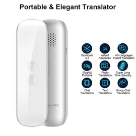 G5 3 In 1 Voice/Text/Photographic Bluetooth Language Translator Instant Offline Support 40+ Languages For IPhone & Android