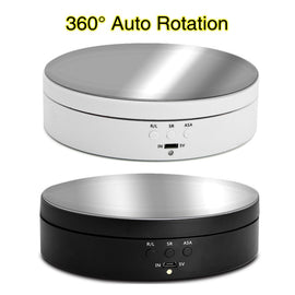 Photography 360 Degree Round 3 Speeds Level Auto Rotating Remote Automatically Turntable Display Stand for Photo Studio Shooting