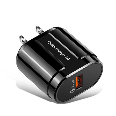 GTWIN 3A Quick Charger USB Charger EU Wall Mobile Phone Charger Adapter for iPhone 11 Pro QC3.0 Fast Charging for Samsung Xiaomi