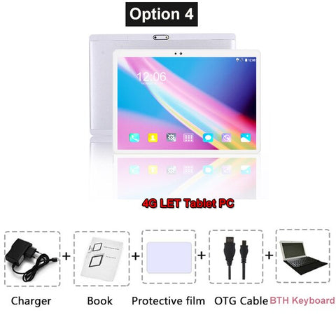 10 inch Tablet PC 6+128GB Android 9.0 Google store 10 core 1920*1200 IPS Dual SIM card 4G Phone call Android 9 WIFI tablets 10.1