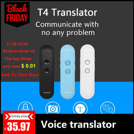 2019 NEW Upgrade interpreter smart portable voice translator Instant Real-time language translator Bluetooth VoiceTranslator